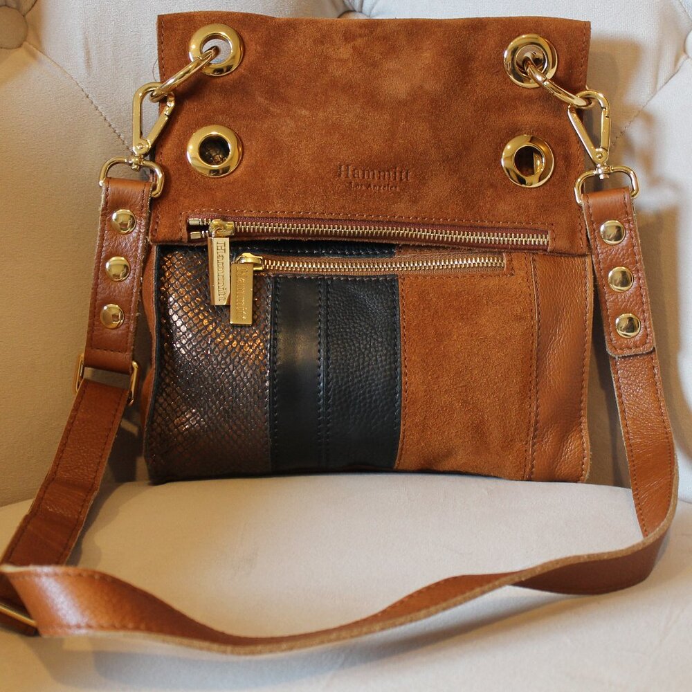 Hammitt Suede and Leather Montana Crossbody bag Excellent Condition Retail $695